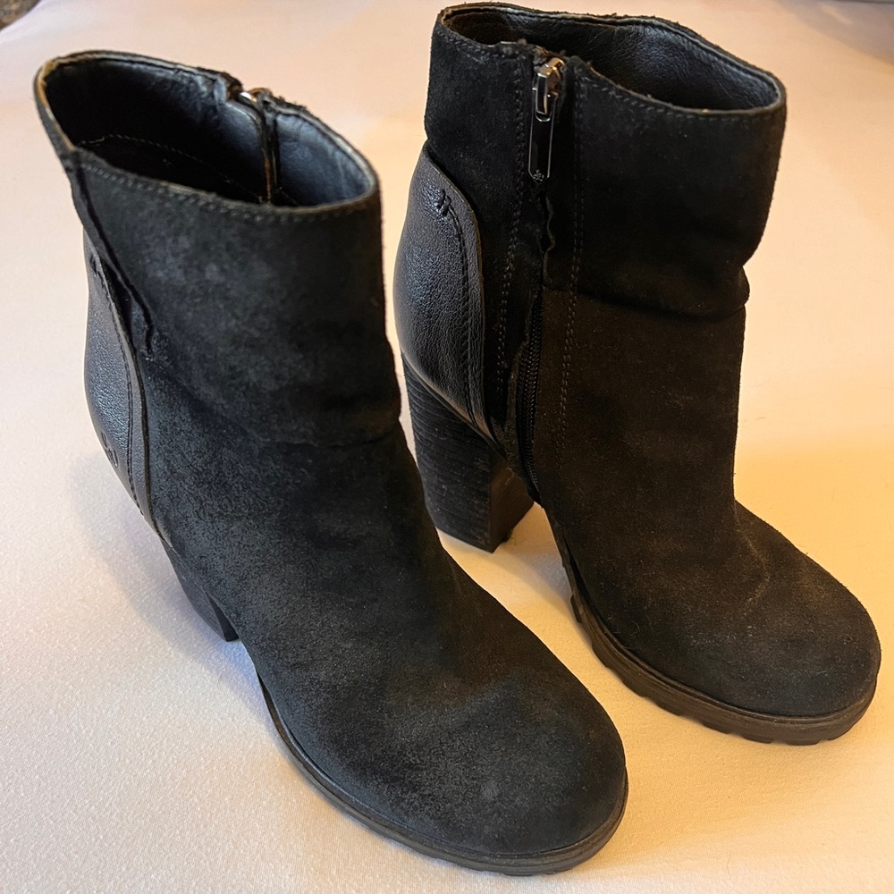 Sam Edelman Franklin Ankle Boots Womens 7.5 (38) Chunky